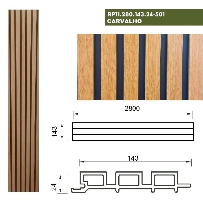 Revestimento PVC - REVDEK WALL RIPADO