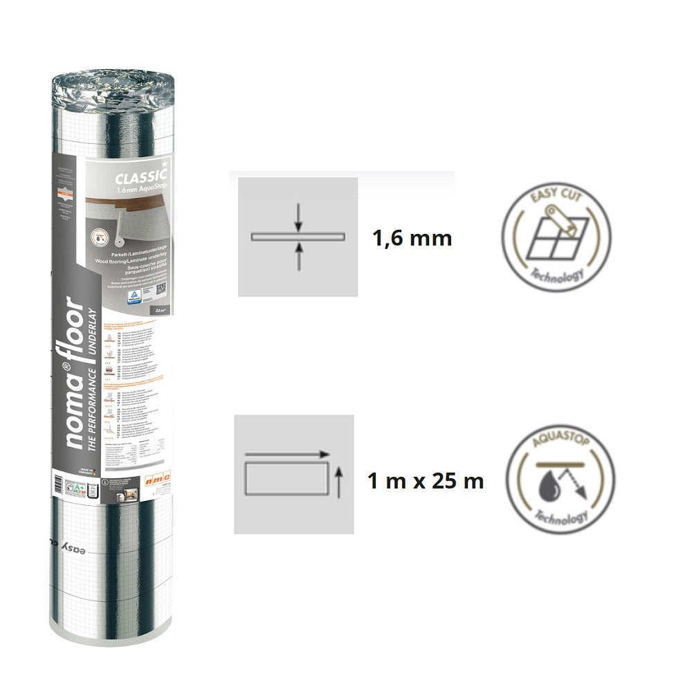 Lâmina Classic AQUASTOP 1.6MM - NOMAFLOOR