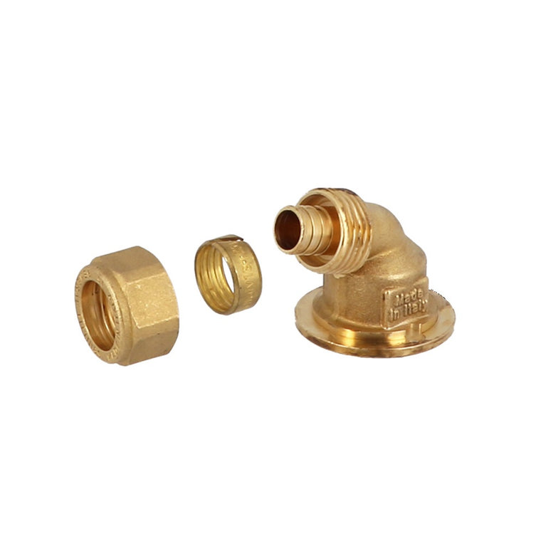 Curva Terminal c/ Adaptador p/ Encaixe - Acessório Compressão para Tubo Pex