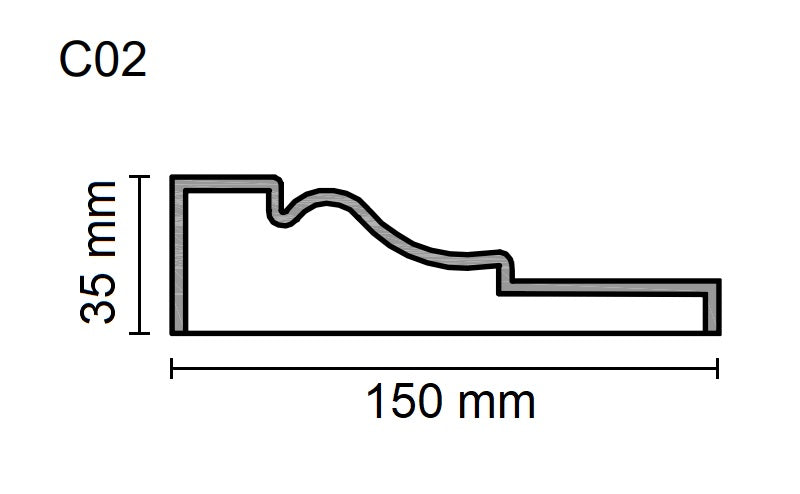 Sanca Exterior em Poliestireno - C02