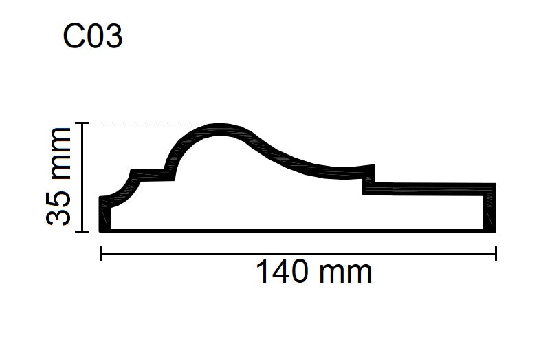 Sanca Exterior em Poliestireno - C03