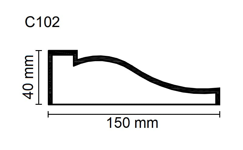 Sanca Exterior em Poliestireno - C102