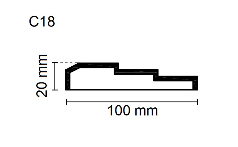 Sanca Exterior em Poliestireno - C18
