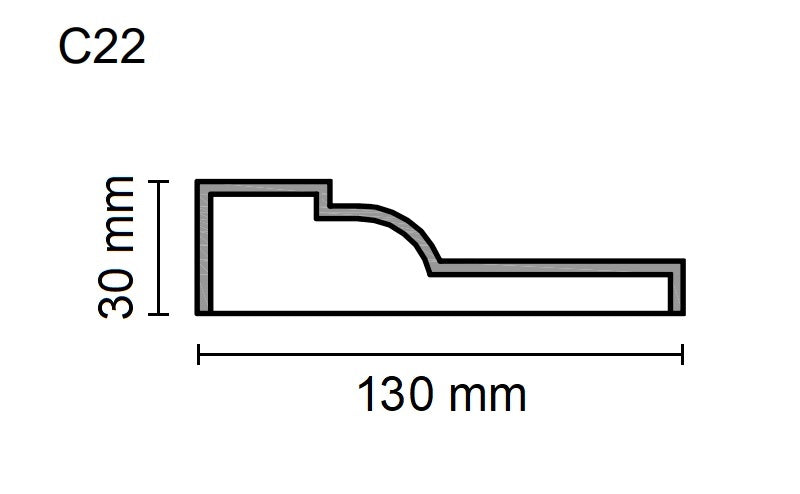 Sanca Exterior em Poliestireno - C22