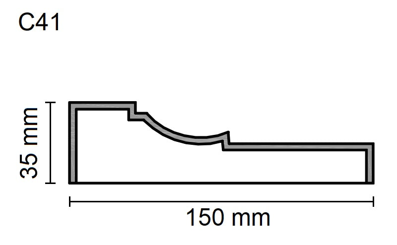 Sanca Exterior em Poliestireno - C41