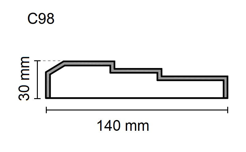 Sanca Exterior em Poliestireno - C98