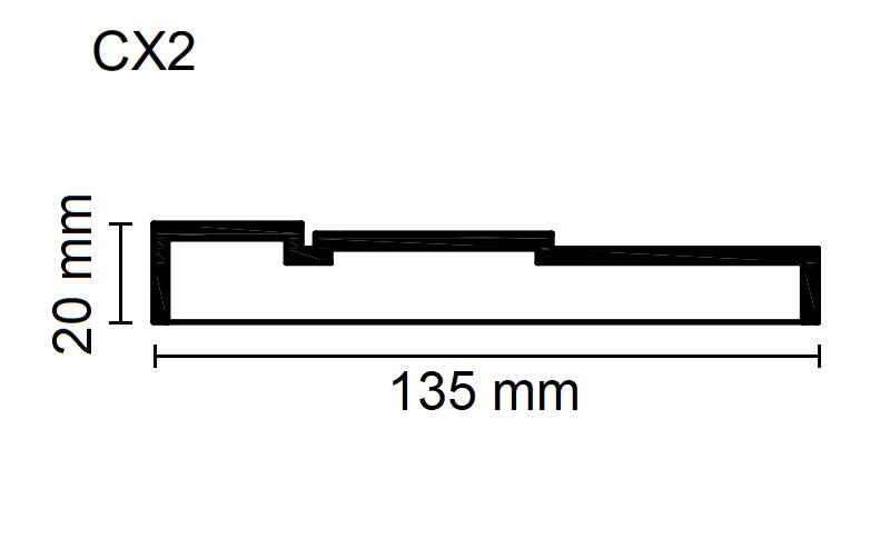Sanca Exterior em Poliestireno - CX2