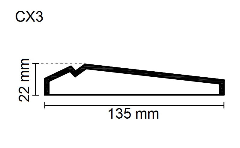 Sanca Exterior em Poliestireno - CX3