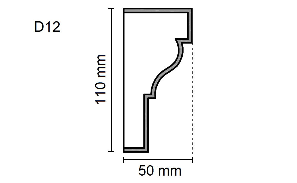 Sanca Exterior em Poliestireno - D12