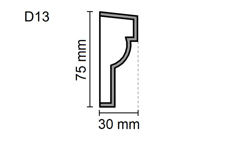 Sanca Exterior em Poliestireno - D13