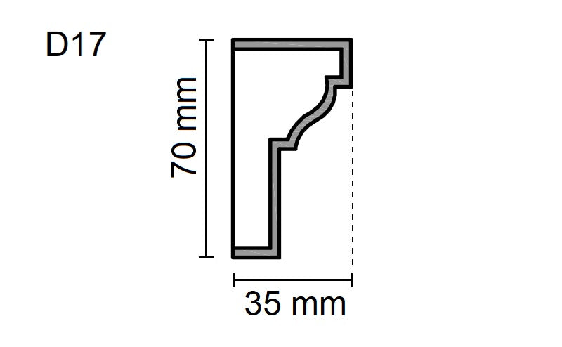 Sanca Exterior em Poliestireno - D17
