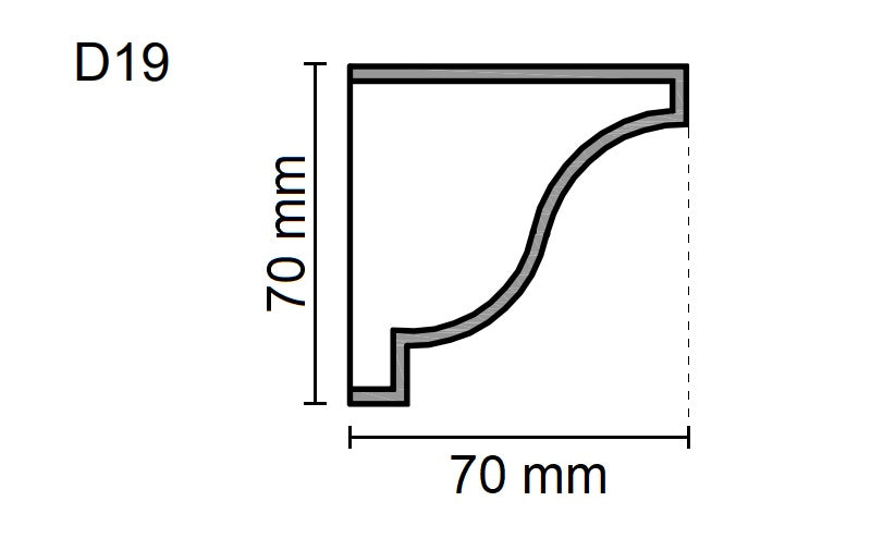 Sanca Exterior em Poliestireno - D19