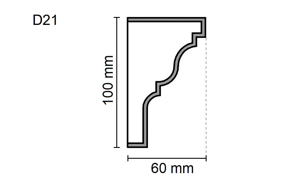 Sanca Exterior em Poliestireno - D21