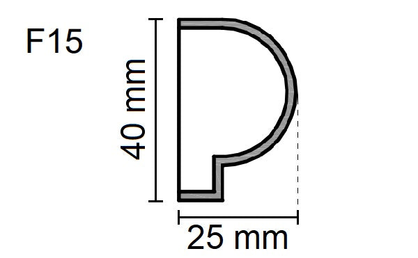 Sanca Exterior em Poliestireno - F15