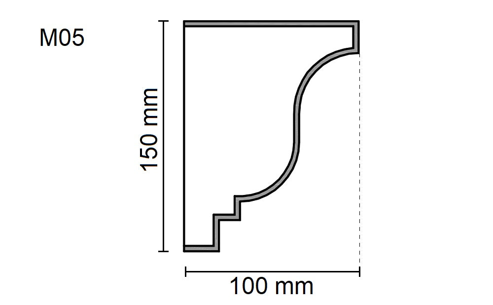 Sanca Exterior em Poliestireno - M05