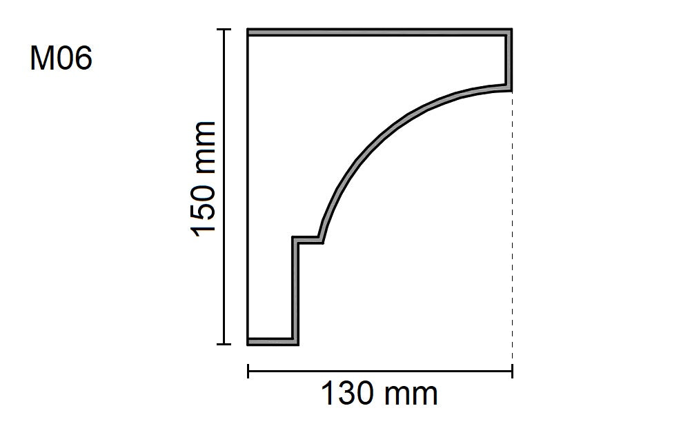 Sanca Exterior em Poliestireno - M06