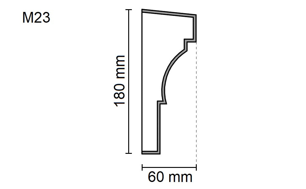 Sanca Exterior em Poliestireno - M23