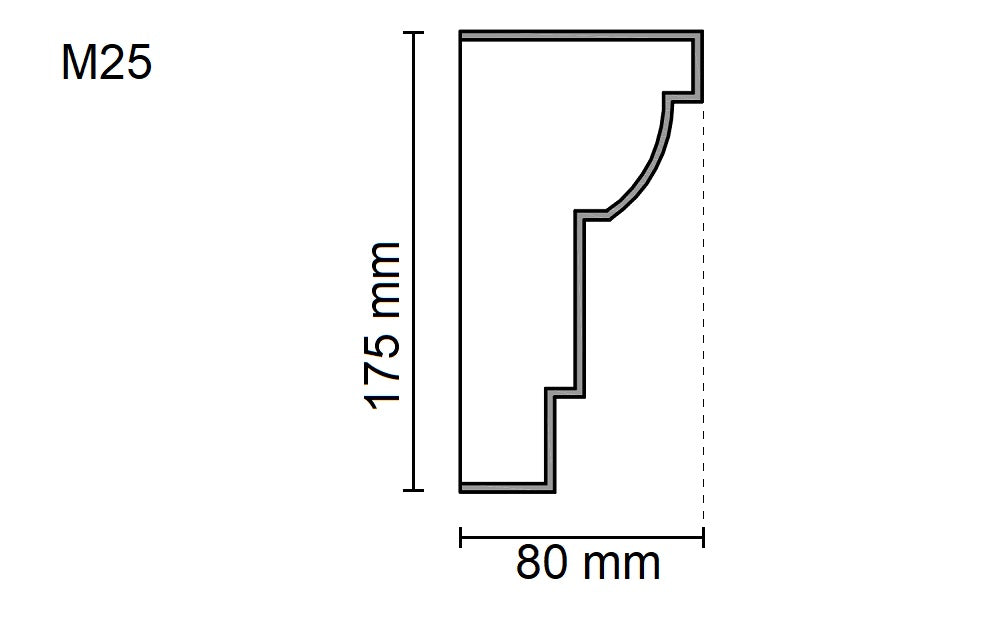 Sanca Exterior em Poliestireno - M25