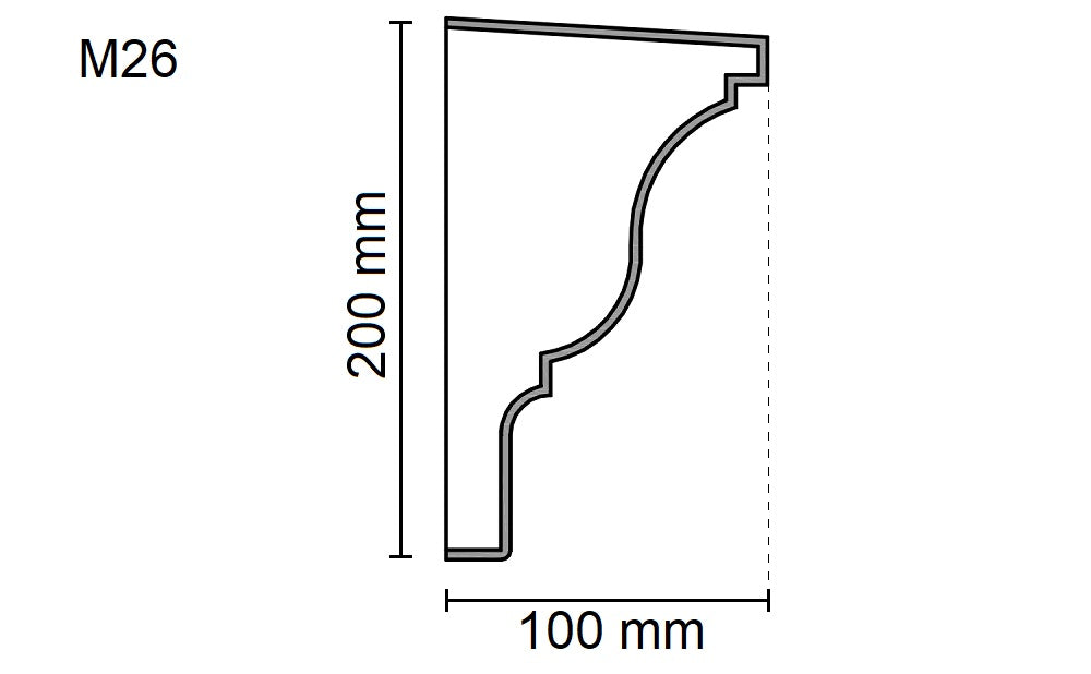Sanca Exterior em Poliestireno - M26