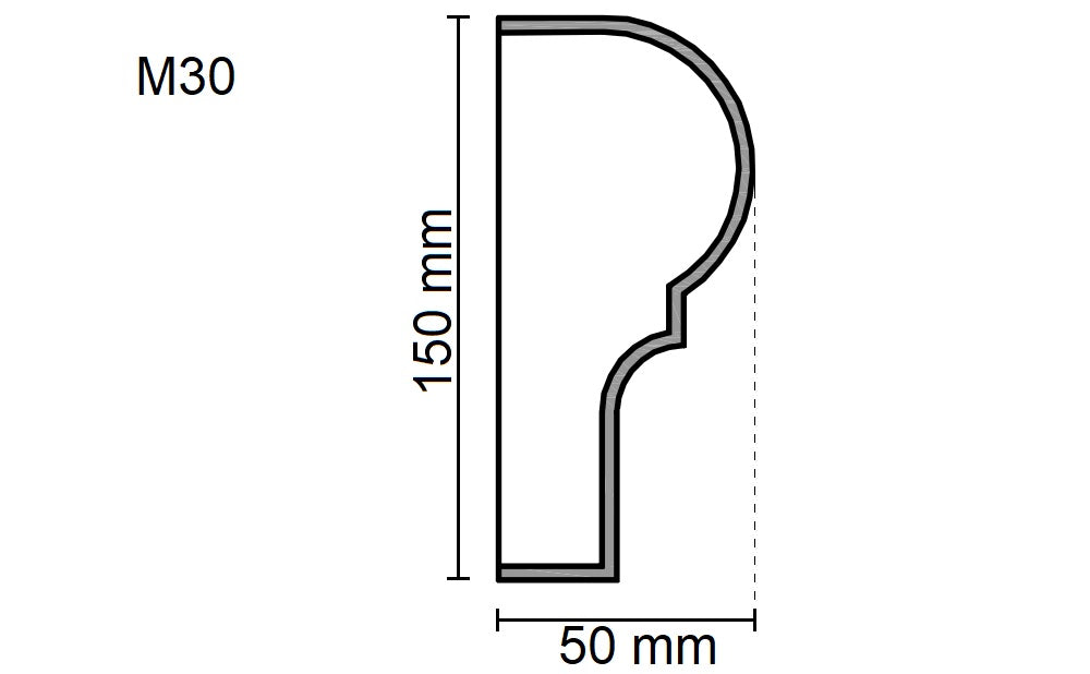 Sanca Exterior em Poliestireno - M30