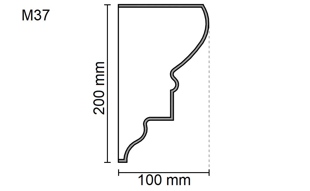 Sanca Exterior em Poliestireno - M37
