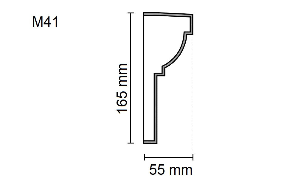 Sanca Exterior em Poliestireno - M41