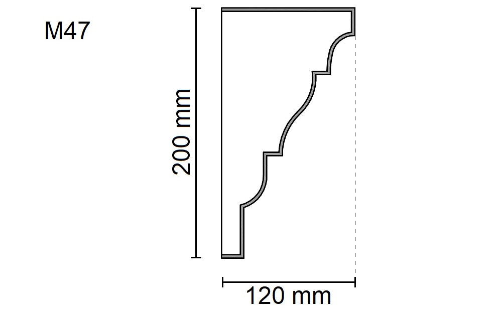 Sanca Exterior em Poliestireno - M47