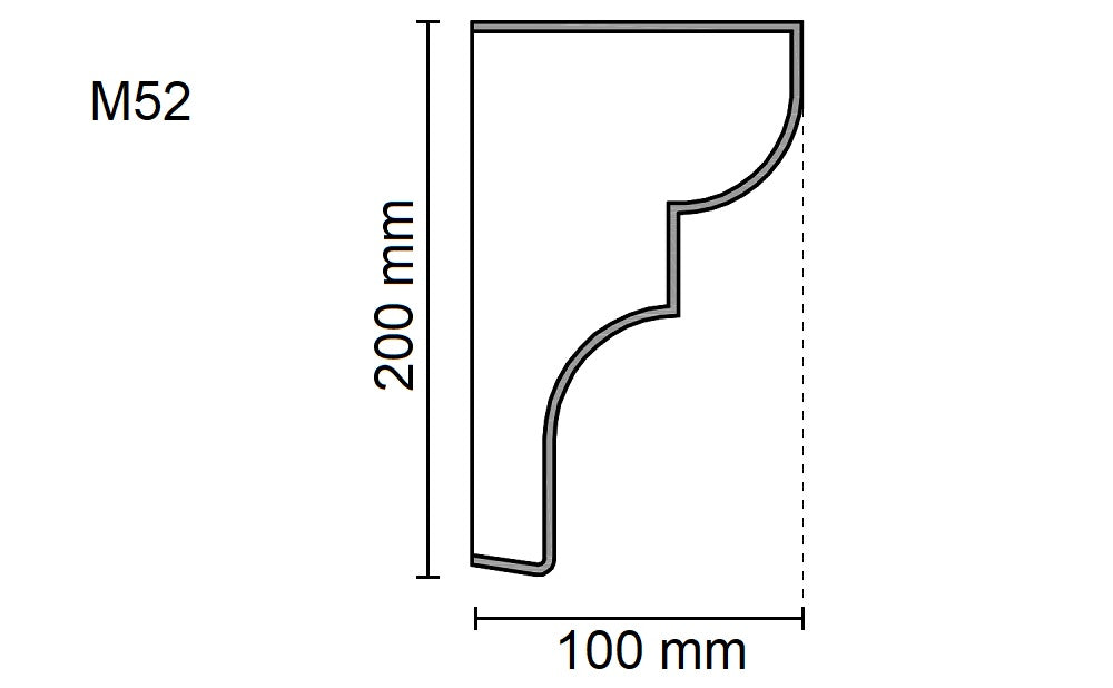 Sanca Exterior em Poliestireno - M52