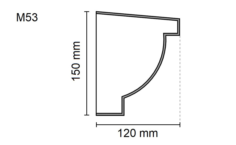 Sanca Exterior em Poliestireno - M53