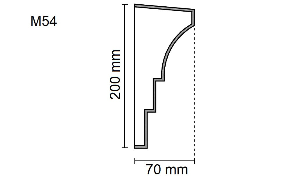 Sanca Exterior em Poliestireno - M54