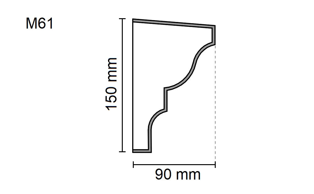 Sanca Exterior em Poliestireno - M61