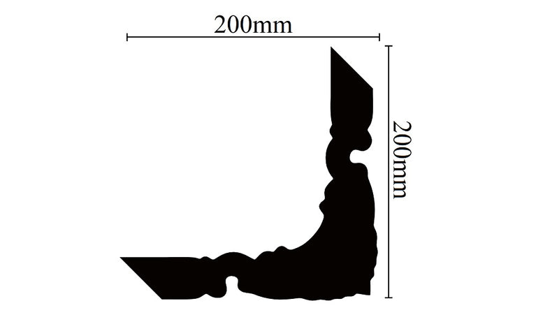 Canto de moldura de parede Arstyl Z101 - 20 Unidades