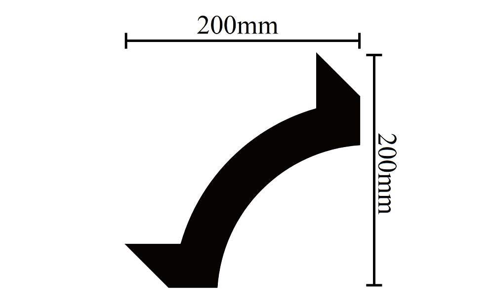 Canto de moldura de parede Arstyl Z102 - 20 Unidades