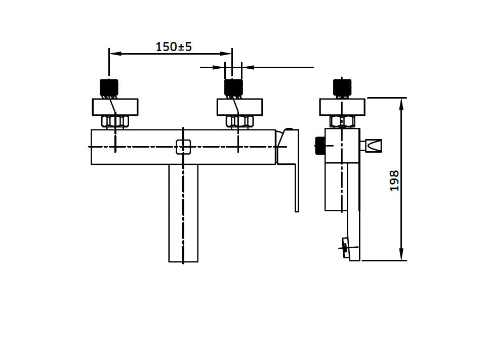 Torneira Monocomando de Banheira - Linha A4