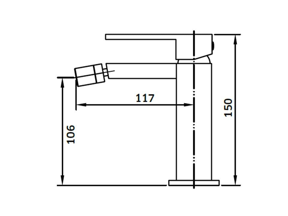 Torneira Monocomando de Bidé - Linha A4
