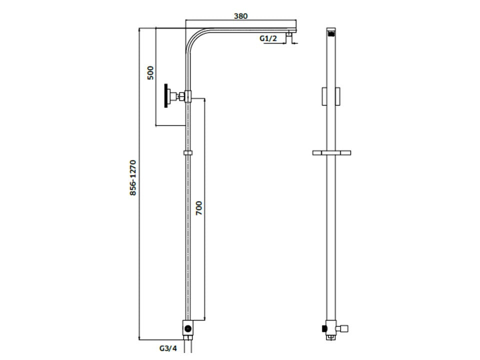 Chuveiro Coluna c/ Torneira Monocomando