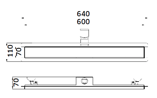 Canelete Grelha Lisa 600 MM