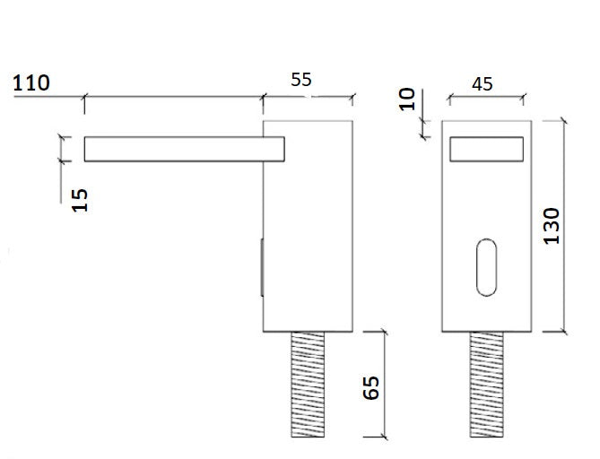 Torneira de Sensor 1 Água