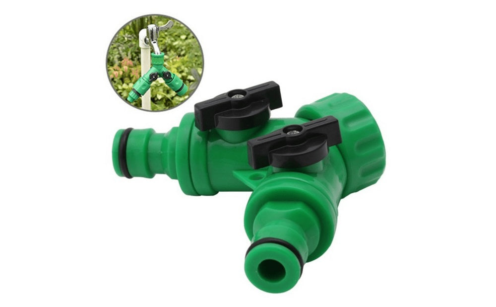 Ligação à torneira 2 vias para mangueira jardim