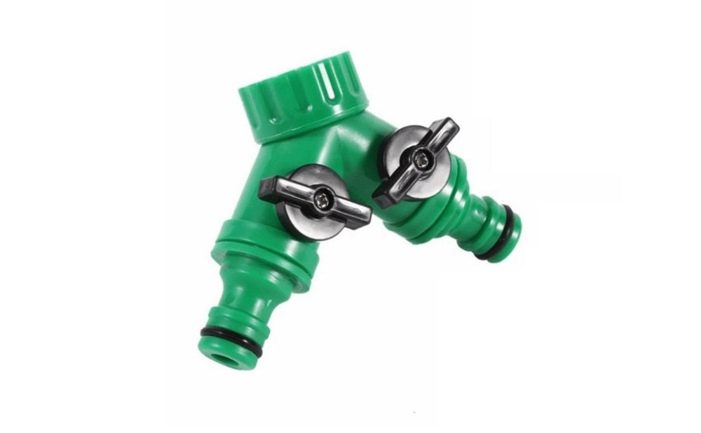 Ligação à torneira 2 vias para mangueira jardim