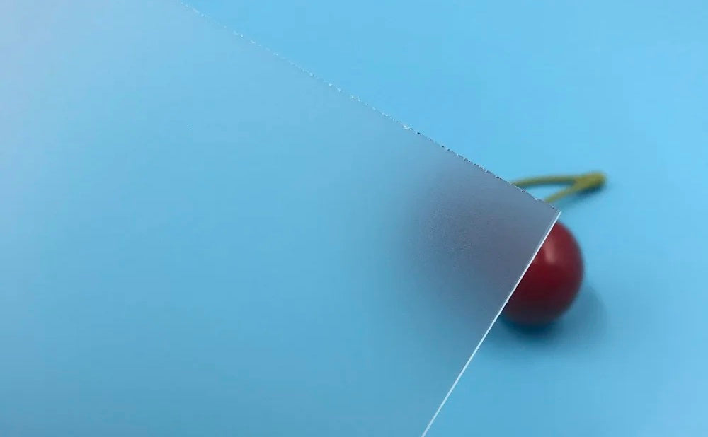 Placa acrílico vazado opalino