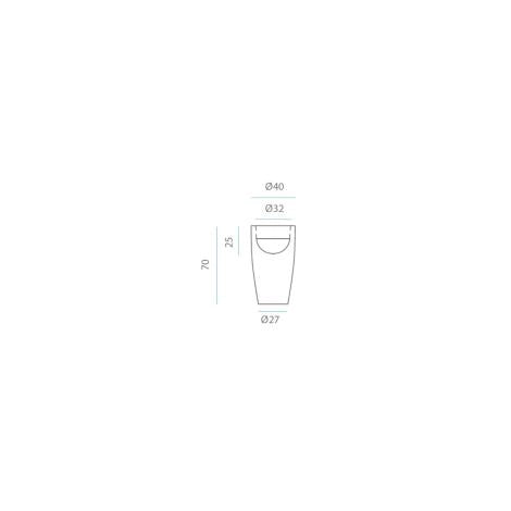 Vaso LED Exterior 6W RGBW Bambú 70- Recarregável Battery Tube