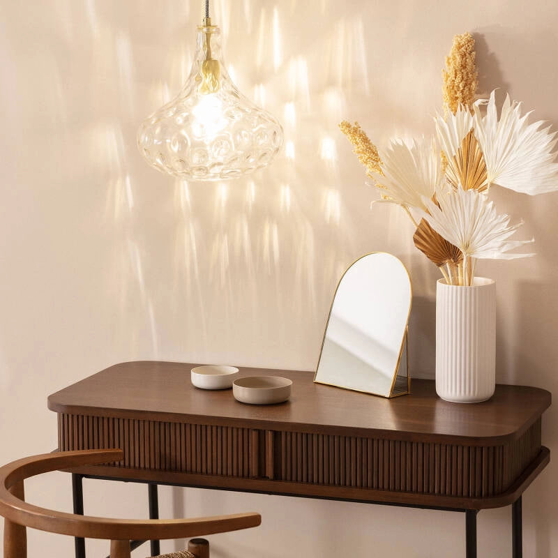 Candeeiro Suspenso Vidro Tassel