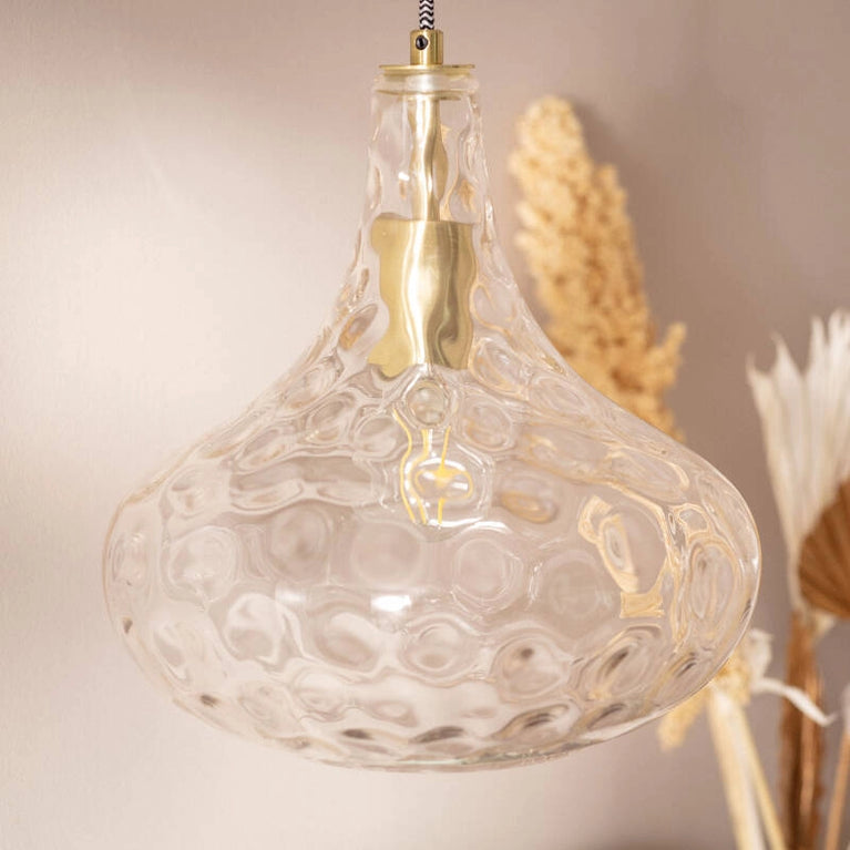 Candeeiro Suspenso Vidro Tassel
