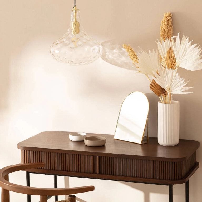 Candeeiro Suspenso Vidro Tassel
