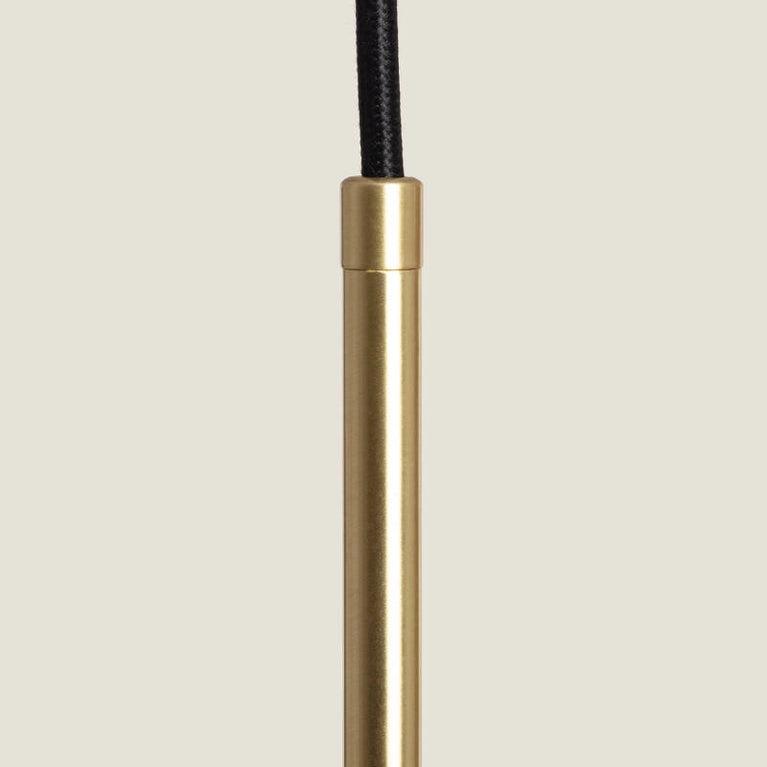 Candeeiro Suspenso Metal e Vidro Moonlight - dourado