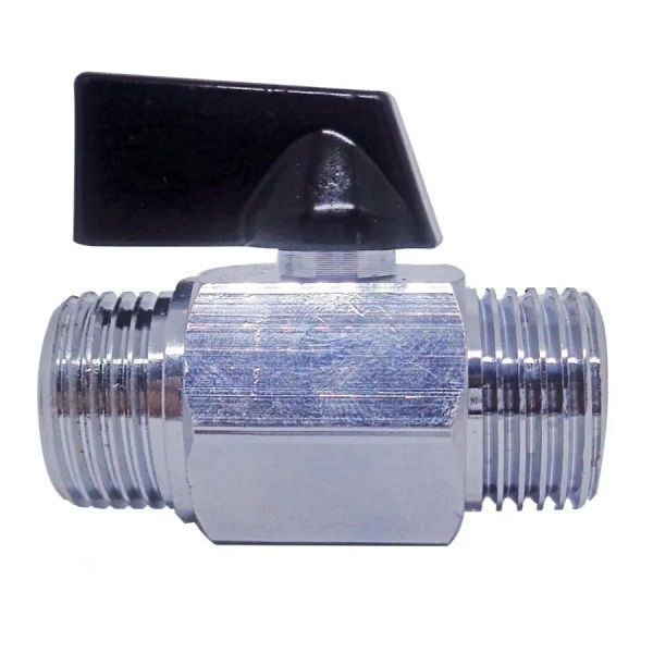 Mini Válvula de Esfera para Máquina - Macho/Macho