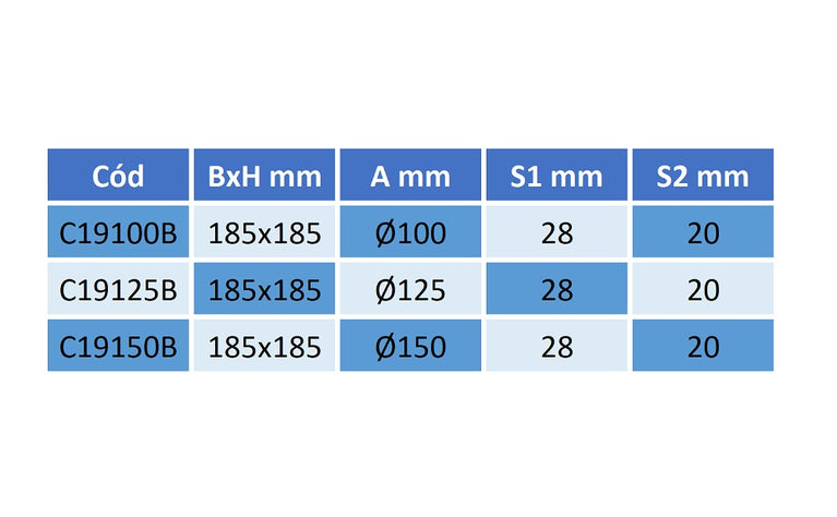 Grelha de Saida PVC - Abas Fixas