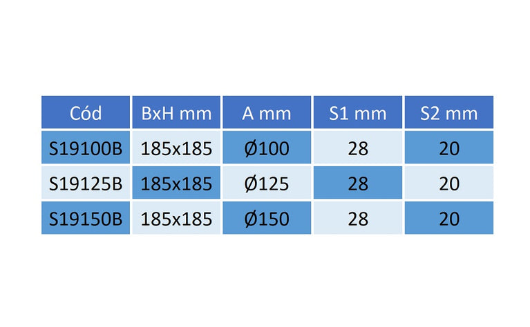 Grelha de Saida PVC - Abas Móveis