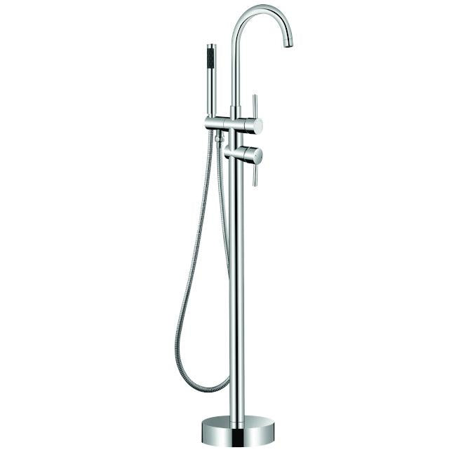 Torneira Monocomando de Banheira ao Chão Cilíndrica